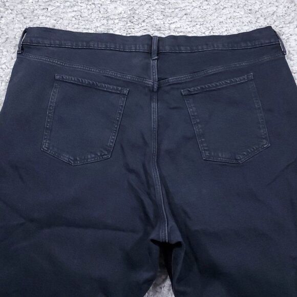 Old Navy High Rise O.G. Straight Ankle Ripped Black Jeans Women's Plus Size 24 - Picture 3 of 11